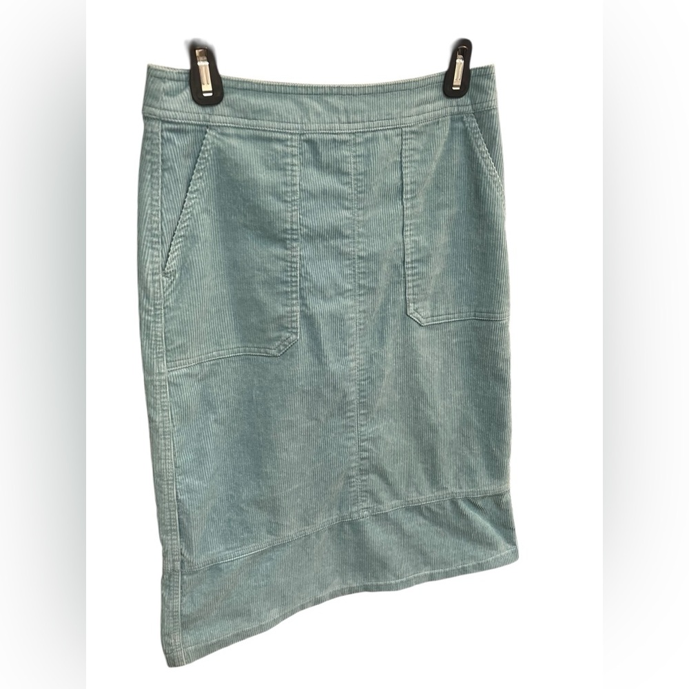 Boden Woman’s Turquoise/Teal Corduroy Midi Skirt - Size 4 - Picture 2 of 8